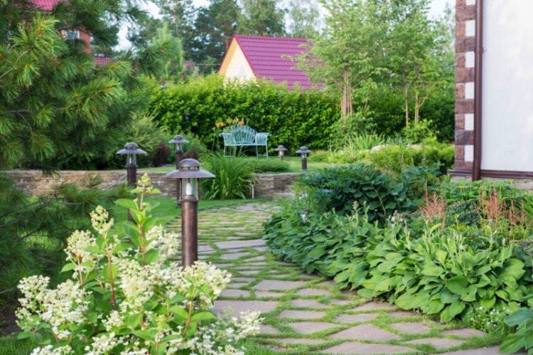 Садові доріжки - Ландшафтний дизайн дачної ділянки фото