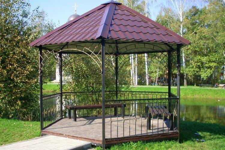 Альтанка з металу своїми руками