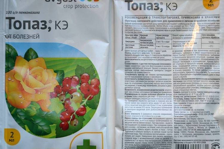 Застосування фунгіциду Топаз