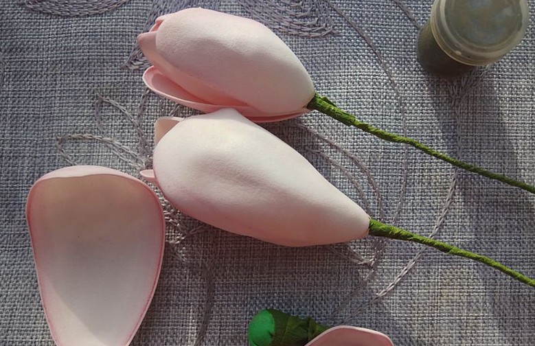 Тюльпани з паперу своїми руками + шаблони і схеми75