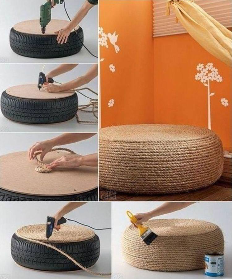 Кігтеточка із шини для кішки своїми руками