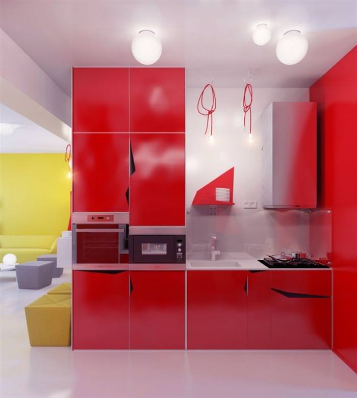 Червоний колір в інтерєрі і поєднання з іншими кольорами +85 фото