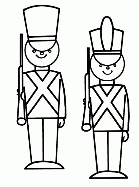 Розмальовки для дітей &laquo;Солдатики&raquo; (20 фото)