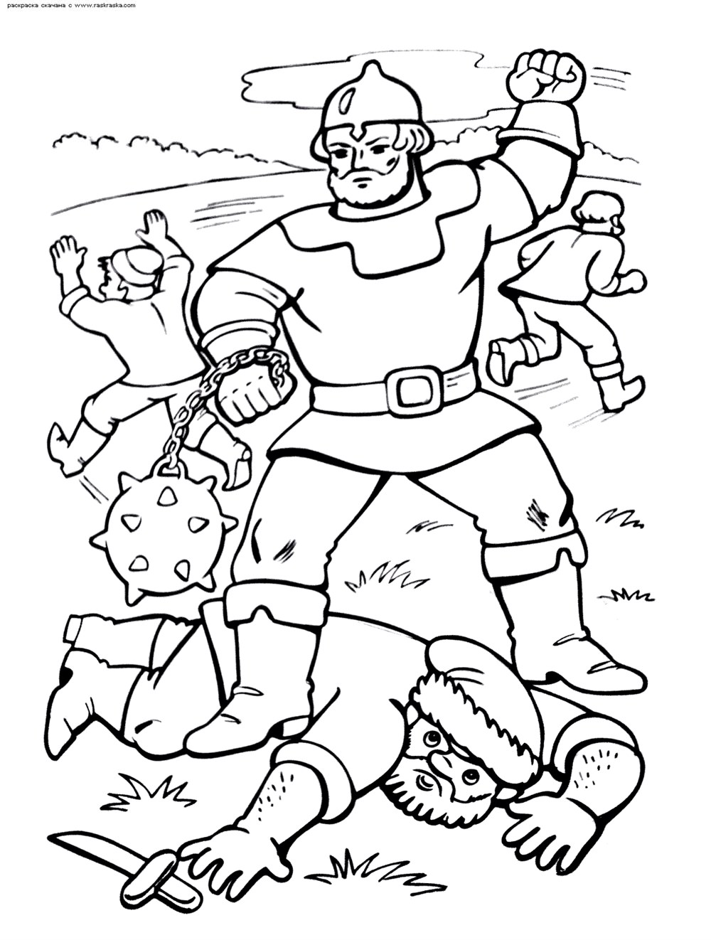 Розмальовка &laquo;Ілля Муромець&raquo; (23 фото)