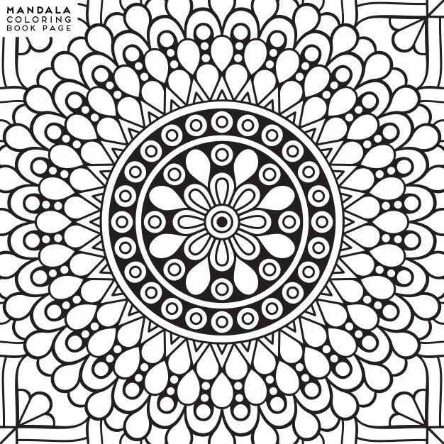 Розмальовка &laquo;Мандала&raquo; (43 фото)