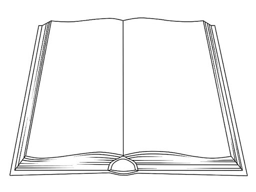 Розмальовка &laquo;Розкрита книга&raquo; (30 фото)