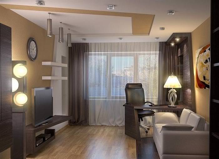 Дизайн однокімнатної квартири 40 кв. м &ndash; 100 фото і 7 прикладів
