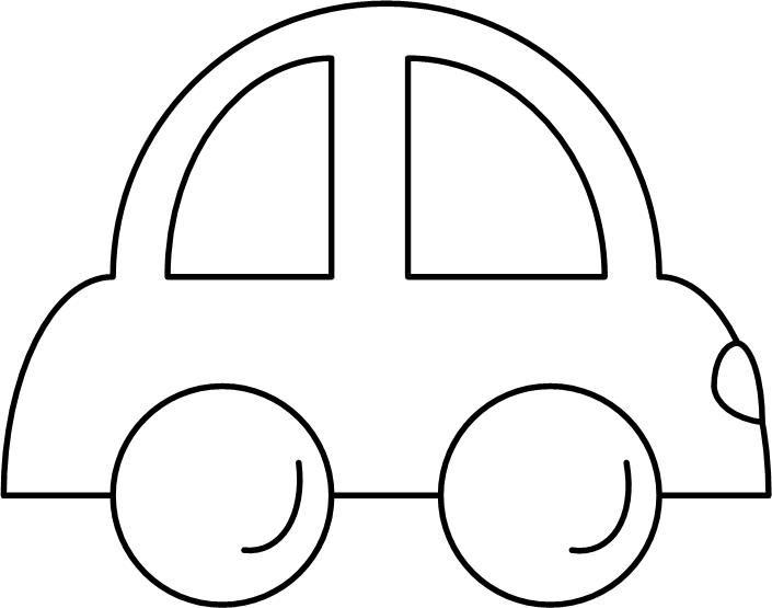 Розмальовка для малюків &laquo;Машинка&raquo; (42 фото)
