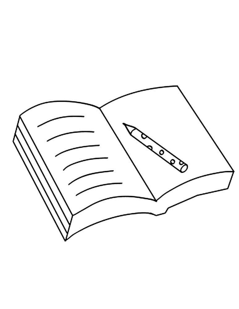 Розмальовка &laquo;Розкрита книга&raquo; (30 фото)