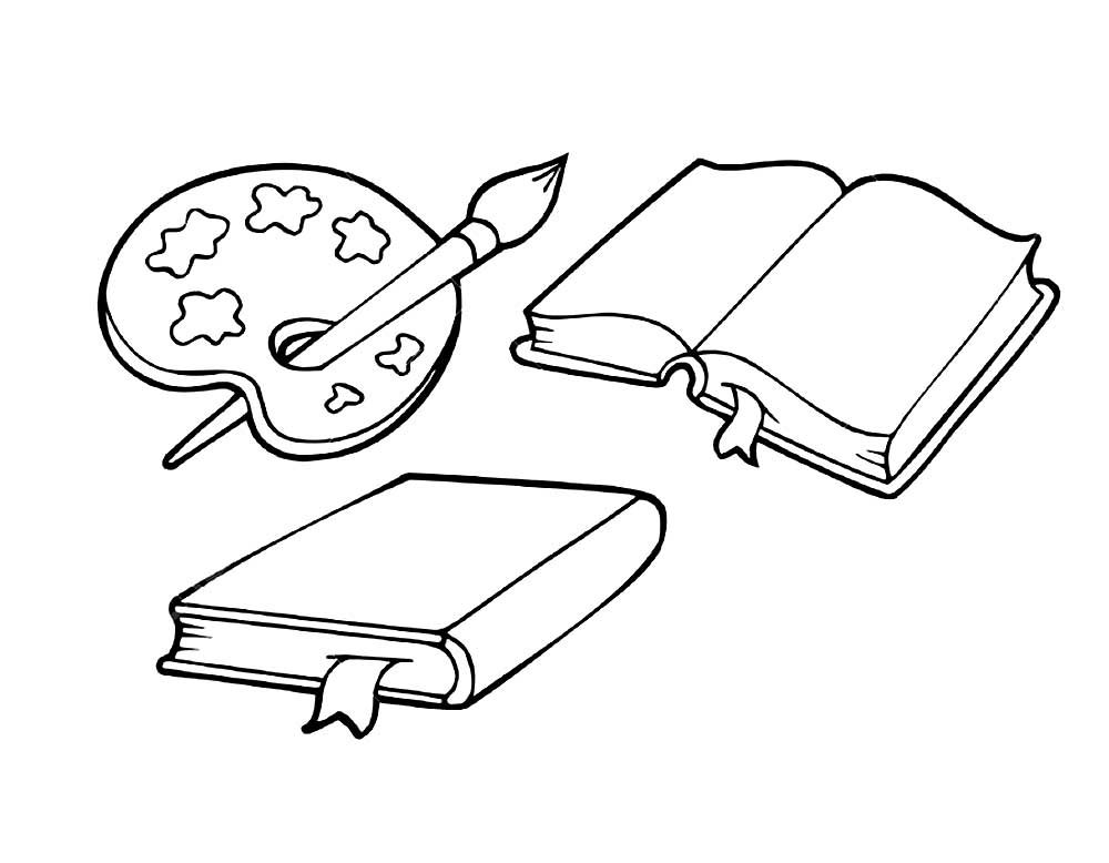 Розмальовка &laquo;Книги&raquo; (23 фото)
