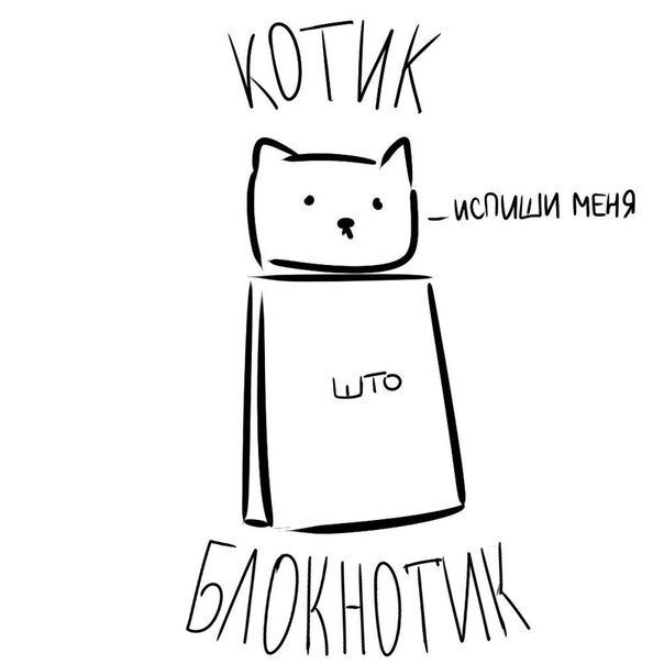 Картинки няшных котиків для срисовки (19 фото)