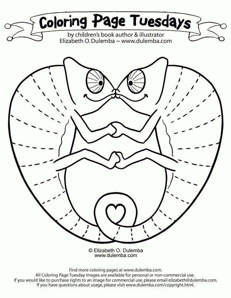 Розмальовка з хамелеоном (40 фото)