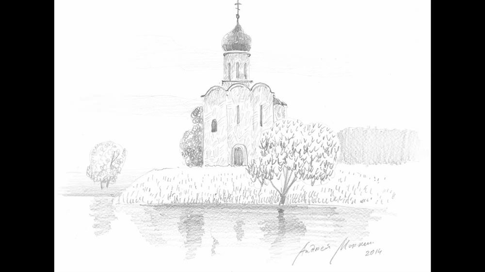 Картинки церкви для срисовки (21 фото)
