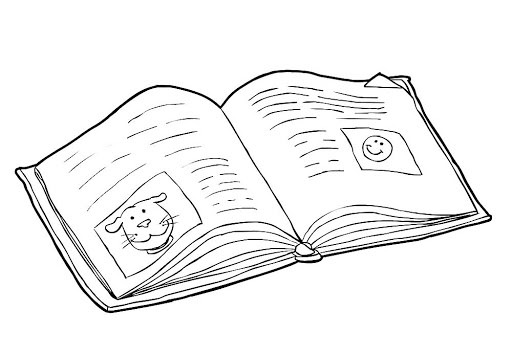 Розмальовка &laquo;Розкрита книга&raquo; (30 фото)