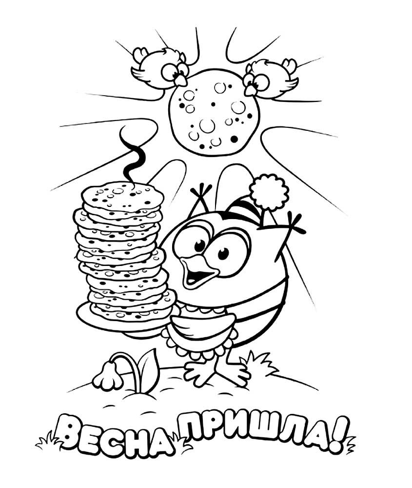 Розмальовка &laquo;Масляна&raquo; (25 фото)