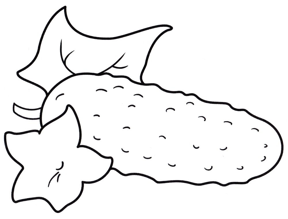 Розмальовки &laquo;Огірок і помідор&raquo; (29 фото)