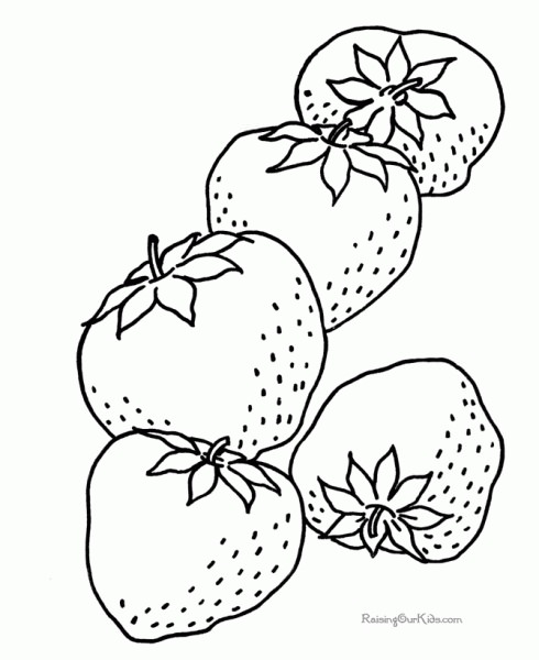 Розмальовка полуничка (42 картинки)