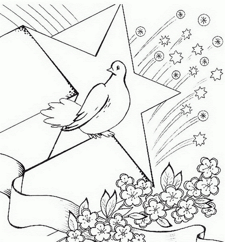 Розмальовка &laquo;Голуб&raquo; (47 фото)