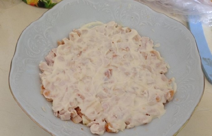 Салат з копченою куркою і ананасами &ndash; 10 смачних покрокових рецептів з фото