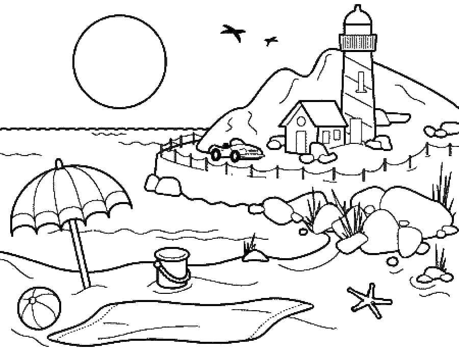 Розмальовка &laquo;Море&raquo; (29 фото)