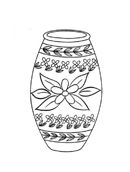 Розмальовка про вази (30 картинок)