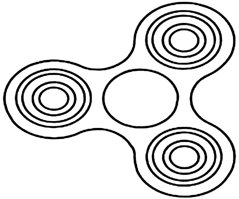 Розмальовка «Спиннер» (17 фото)