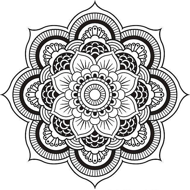 Мандали для срисовки (65 фото)
