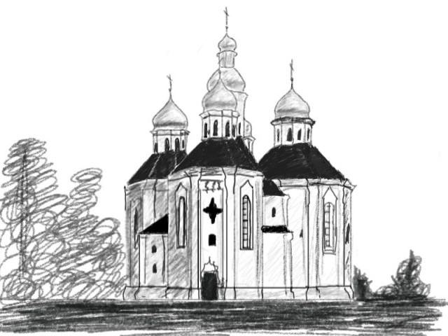 Картинки церкви для срисовки (21 фото)