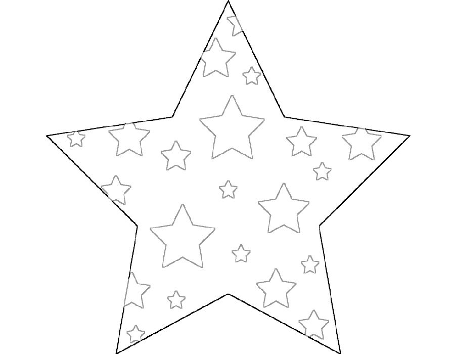 Розмальовка &laquo;Зірка&raquo; (34 фото)