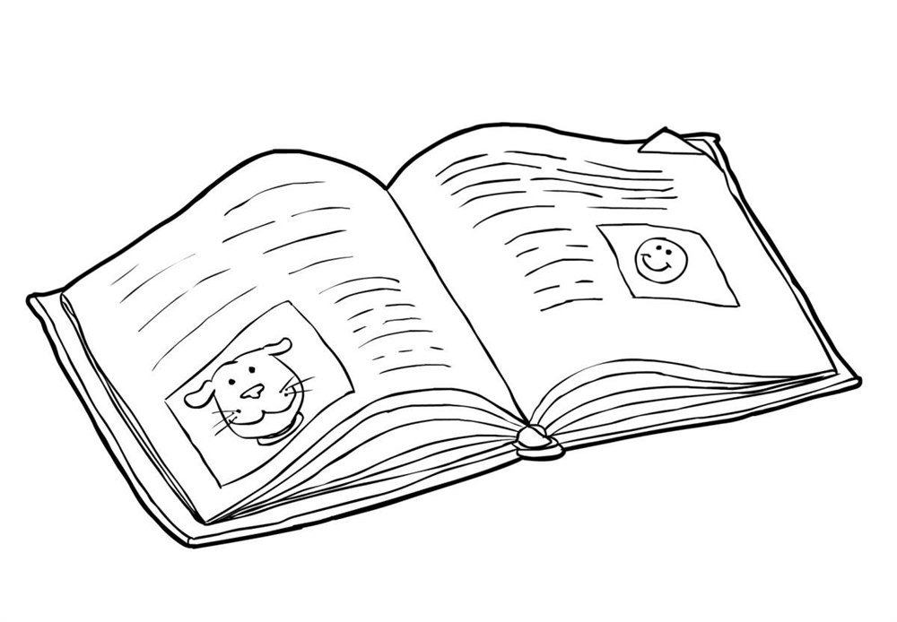 Розмальовка &laquo;Книги&raquo; (23 фото)