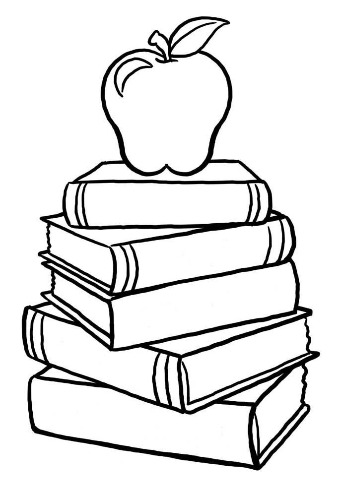 Розмальовка &laquo;Книги&raquo; (23 фото)