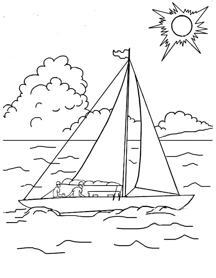Розмальовка &laquo;Море&raquo; (29 фото)