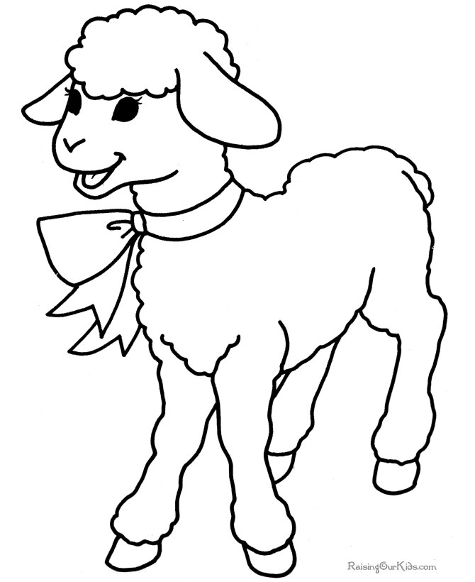 Розмальовка &laquo;Баранець&raquo; (31 фото)
