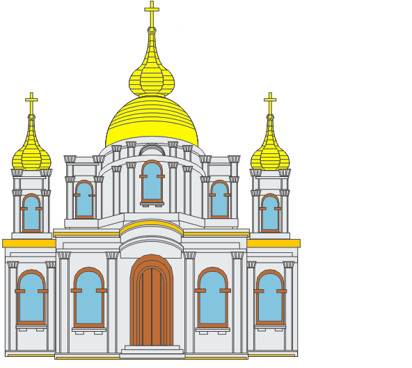 Картинки церкви для срисовки (21 фото)