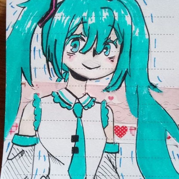 Картинки Miku Hatsune для срисовки (50 картинок)
