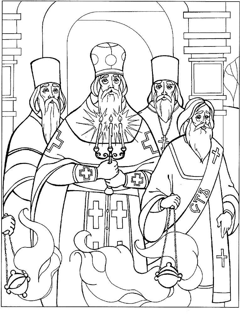 Православні розмальовки для недільної школи (40 фото)