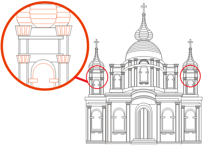 Картинки церкви для срисовки (21 фото)