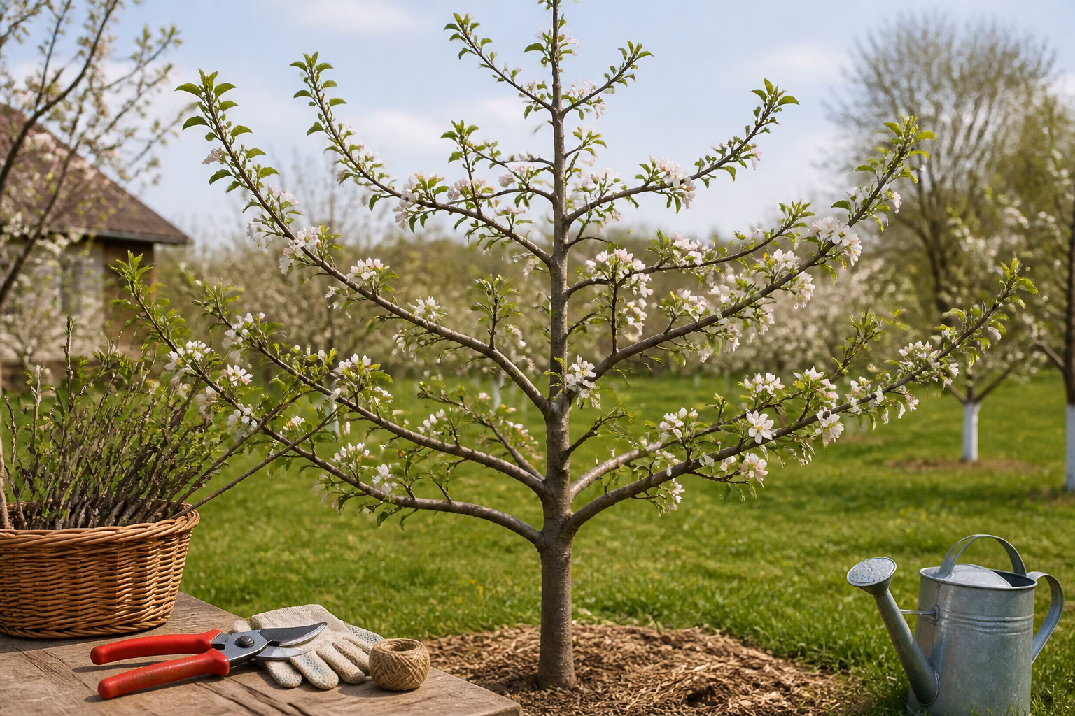 Весняна обрізка яблуні для початківців: коли і як