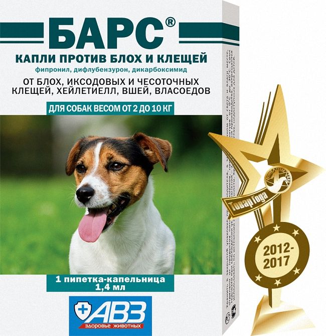 Рейтинг кращих крапель від бліх та кліщів для собак