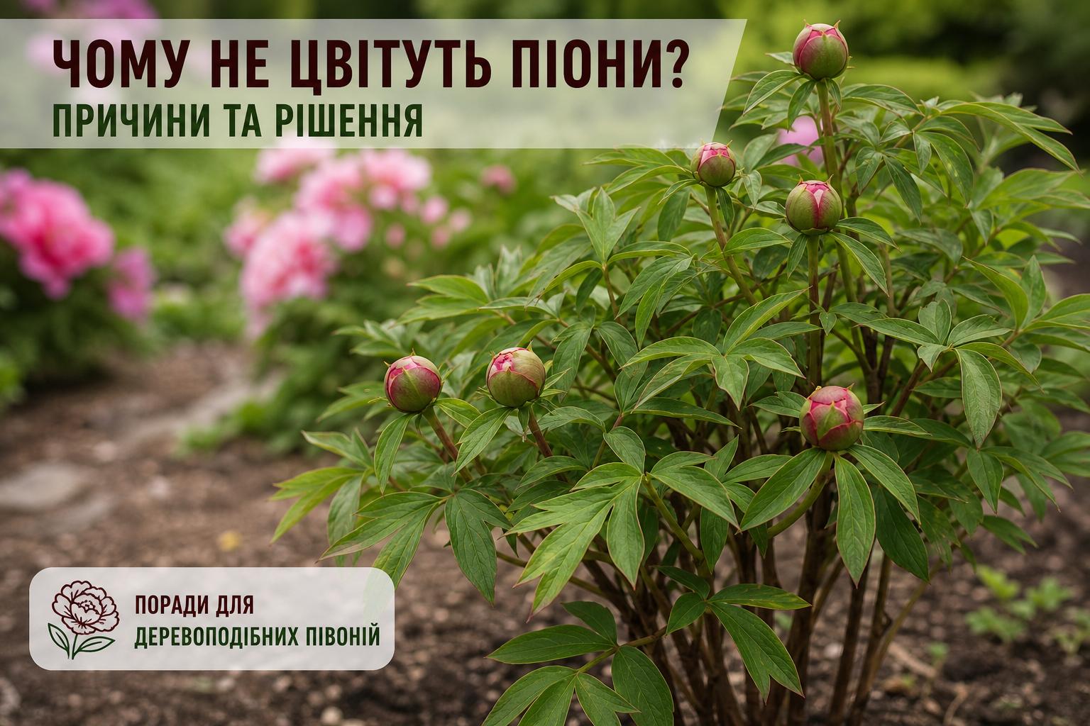 Чому не цвітуть піони, що робити, основні причини. Спеціальні поради для деревоподібних півоній
