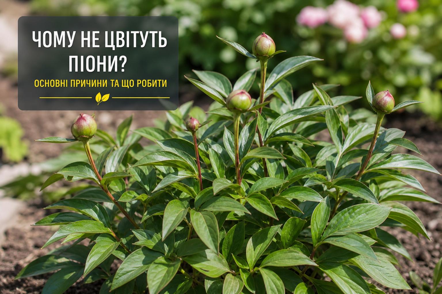 Чому мовчать півонії: як повернути їм пишне цвітіння