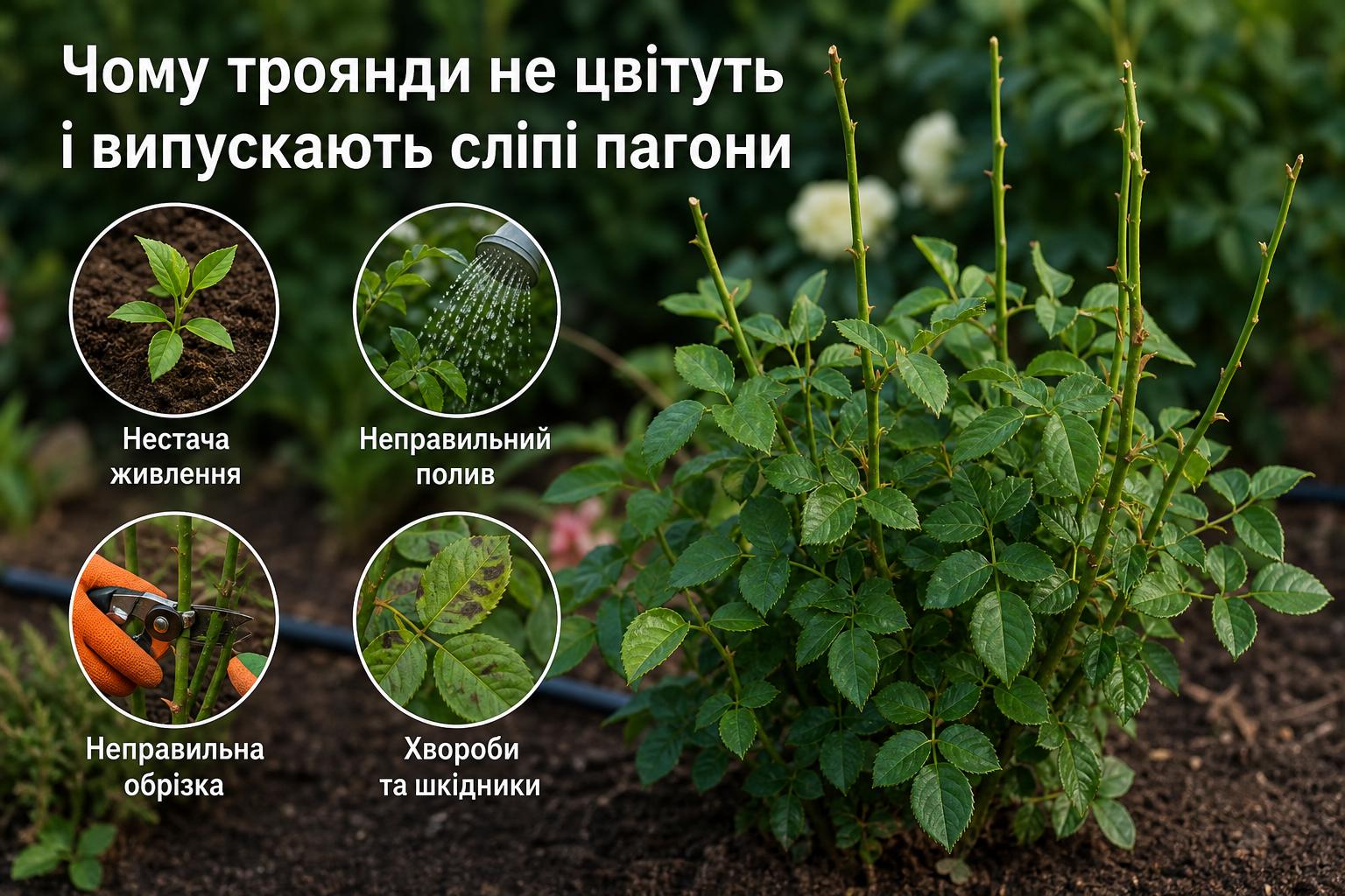 Чому не цвітуть троянди, і як це виправити,що робити, основні причини. Чому троянди випускають сліпі пагони і як це виправити