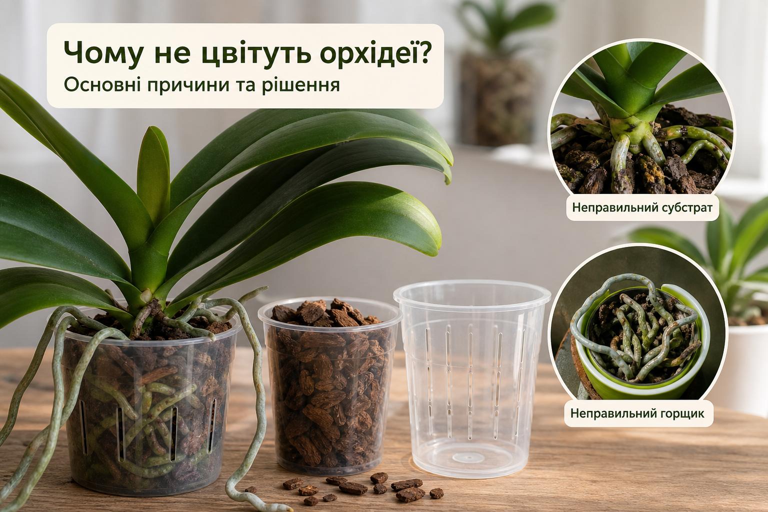 Чому не цвітуть орхідеї, що робити, основні причини. Субстрат і горщик