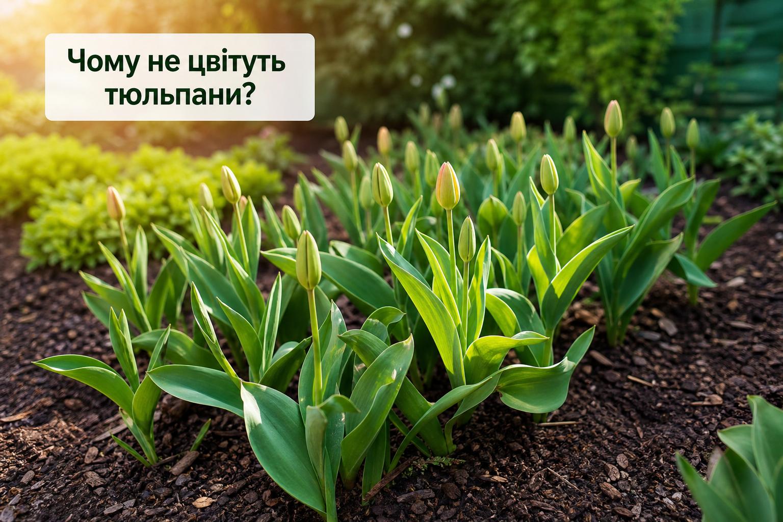 Чому не цвітуть тюльпани, що робити, основні причини. Помилки при посадці та розташуванні