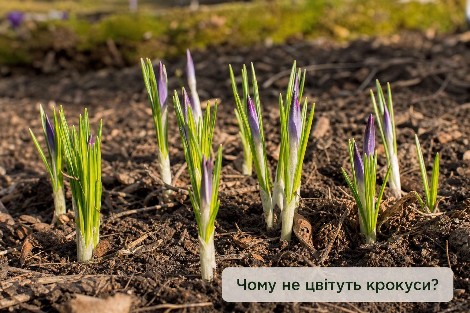 Чому крокуси мовчать: як розібратися, чому не цвітуть крокуси і що робити