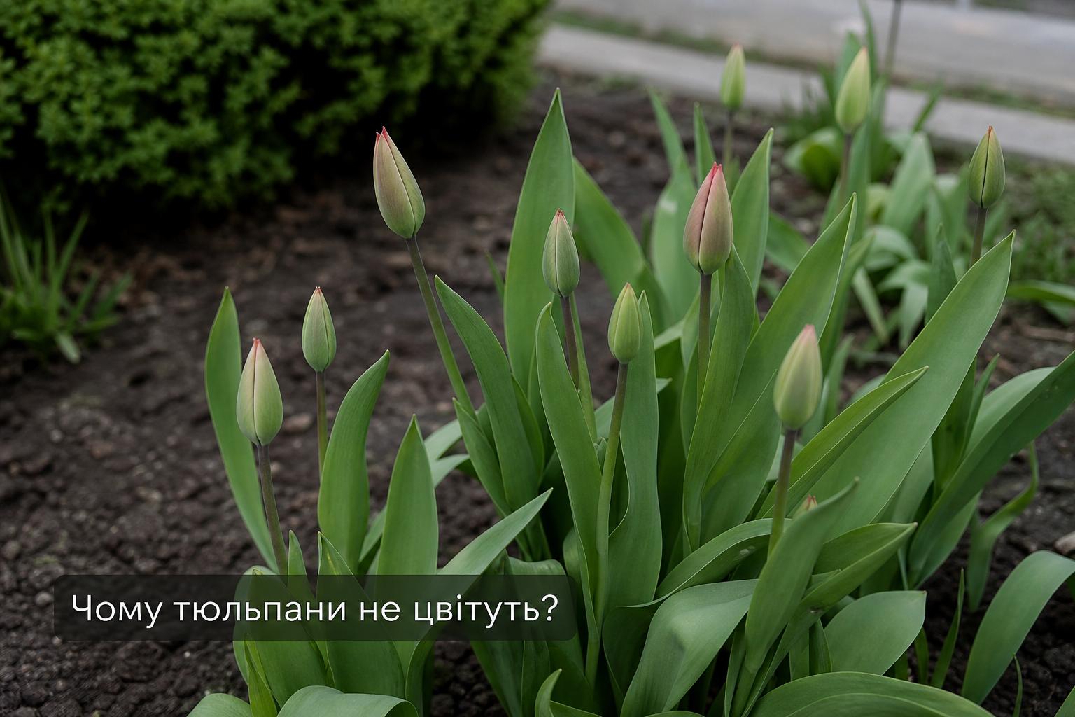 Чому не цвітуть тюльпани, що робити, основні причини. Чому тюльпани випускають бутони, але не зацвітають