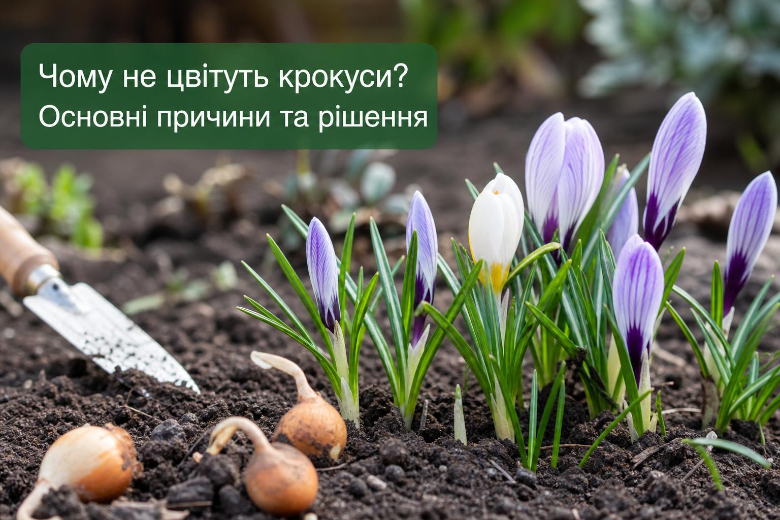 Чому не цвітуть крокуси, що робити, основні причини. Тонкощі вибору глибини